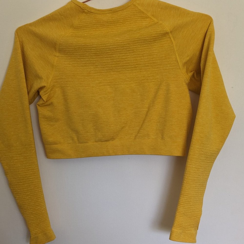 Alphalete Revival Seamless Long Sleeve Crop Top - M - Picture 3 of 7